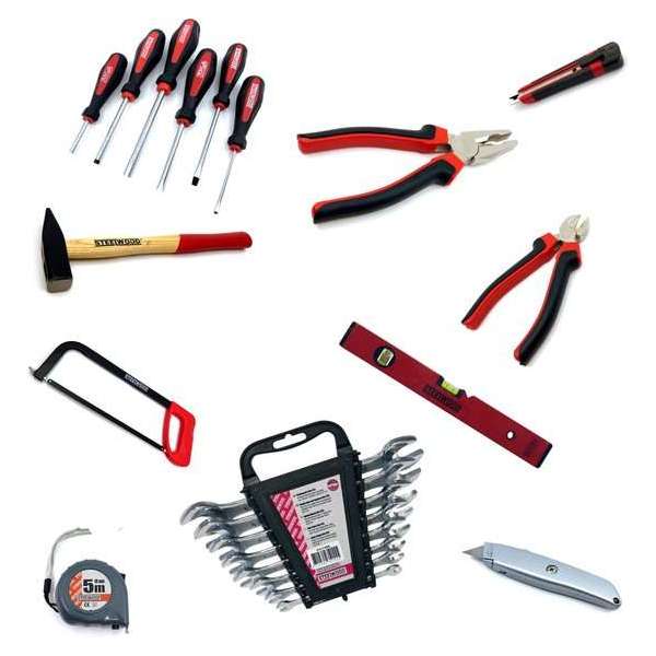 Steelwood Set L - Uitgebreide gereedschapset - 23 delig Steelwood Set L - Uitgebreide gereedschapset - 23 delig