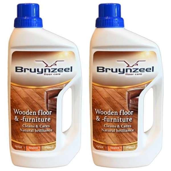 Bruynzeel Parketreiniger Houten Vloeren | Natuurlijke Glans | Parketreiniger 2x 1L Bruynzeel Parketreiniger Houten Vloeren | Natuurlijke Glans | Parketreiniger 2x 1L