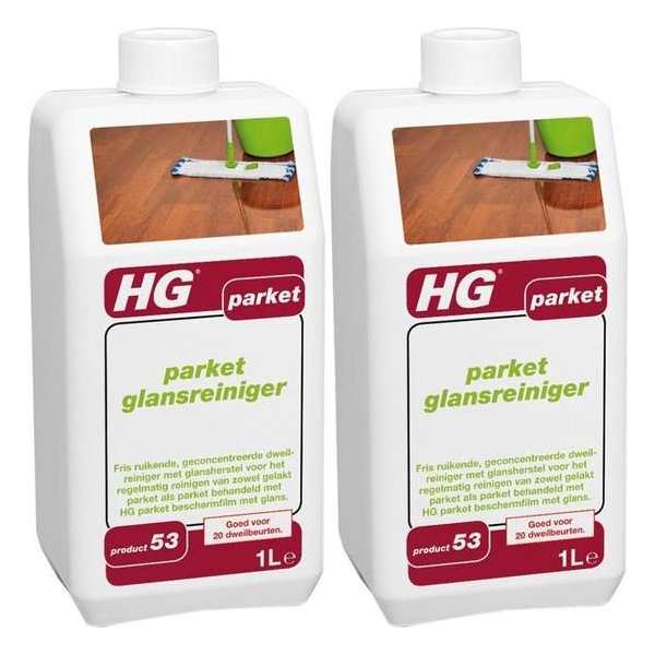 HG Parket Wash & Shine - 1000 ml - 2 Stuks ! HG Parket Wash & Shine - 1000 ml - 2 Stuks !