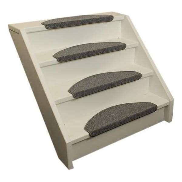 Trapmatten 15x Lima licht grijs ---62x19x3,5cm--- Trapmatten 15x Lima licht grijs ---62x19x3,5cm---