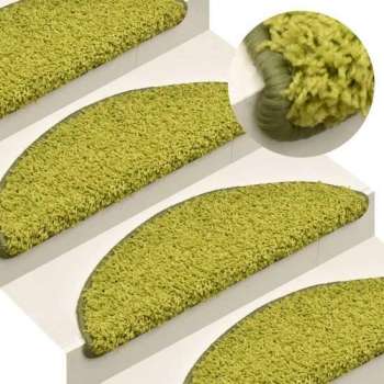 vidaXL Trapmatten 15 st 56x17x3 cm groen  VDXL_322382