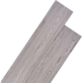 Vloerplanken 5,26 m² 2 mm PVC donkergrijs