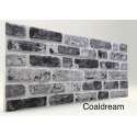 ARMAN`S DECOR 4 x 3D Wandpanelen (2m2), Coaldream, bakstenen effect, steenstrips, gevelbekleding binnen/buiten,EPS,piepschuim