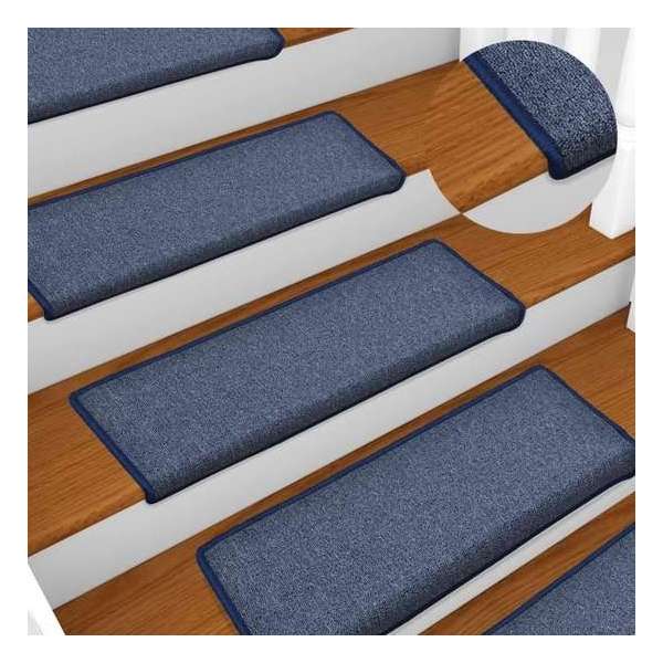 vidaXL Trapmatten 15 st 65x25 cm blauw VDXL_134574 vidaXL Trapmatten 15 st 65x25 cm blauw VDXL_134574