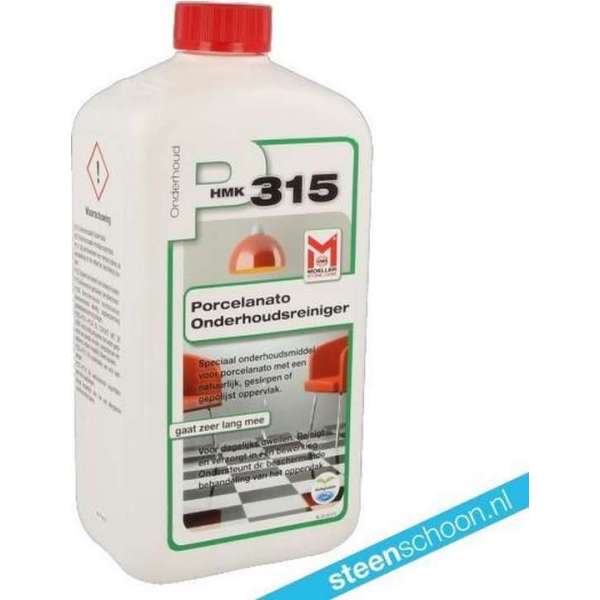 HMK P315 Onderhoudsreiniger porcelanato flacon 1ltr HMK P315 Onderhoudsreiniger porcelanato flacon 1ltr
