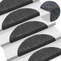 Trapmat trappenmat set trapmatten trapbekleding mat voor trap donker grijs set 15 54x16x4cm