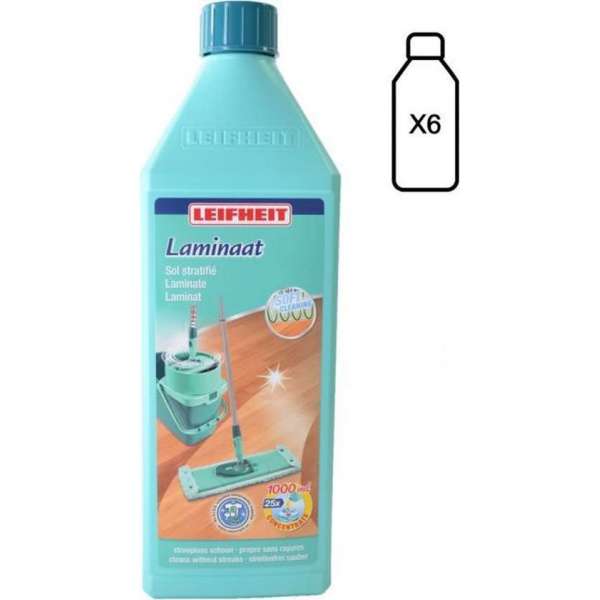 Leifheit - Laminaatreiniger - Multipack - 6 stuks Leifheit - Laminaatreiniger - Multipack - 6 stuks