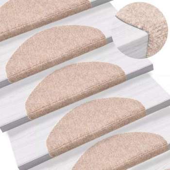 Trapmatten zelfklevend 65x21x4 cm naaldvilt bruin 15 st