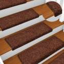 vidaXL Trapmatten 15 st 65x25 cm bruin