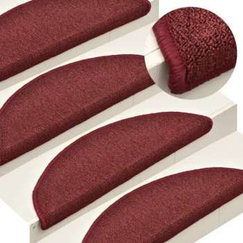 vidaXL Trapmatten 15 st 56x17x3 cm rood  VDXL_322372