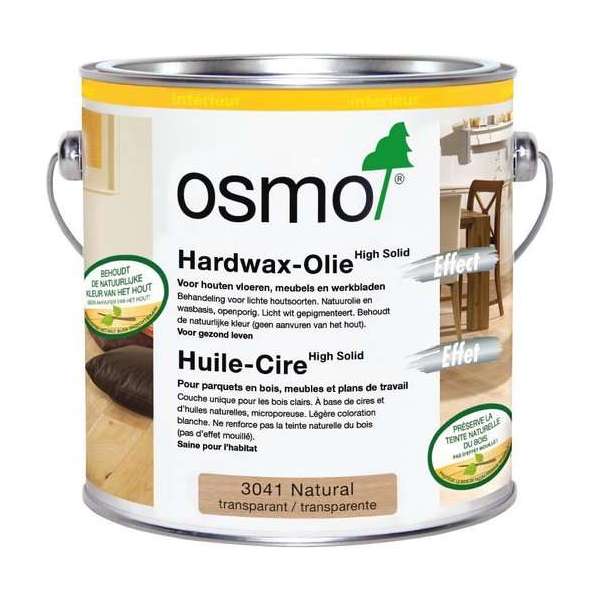 Osmo 3041 Hardwaxolie Natural - 2,5 liter Osmo 3041 Hardwaxolie Natural - 2,5 liter