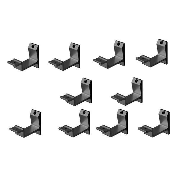 Leuninghouder zwart - Opschroef - Vlak zadel Hermeta - 3540-18 - 10 stuks Leuninghouder zwart - Opschroef - Vlak zadel Hermeta - 3540-18 - 10 stuks