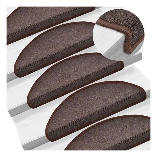 15 st Trapmatten 65x24x4 cm koffiebruin 15 st Trapmatten 65x24x4 cm koffiebruin
