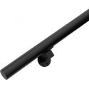 Zwarte Trapleuning 90 cm met 2 houders
