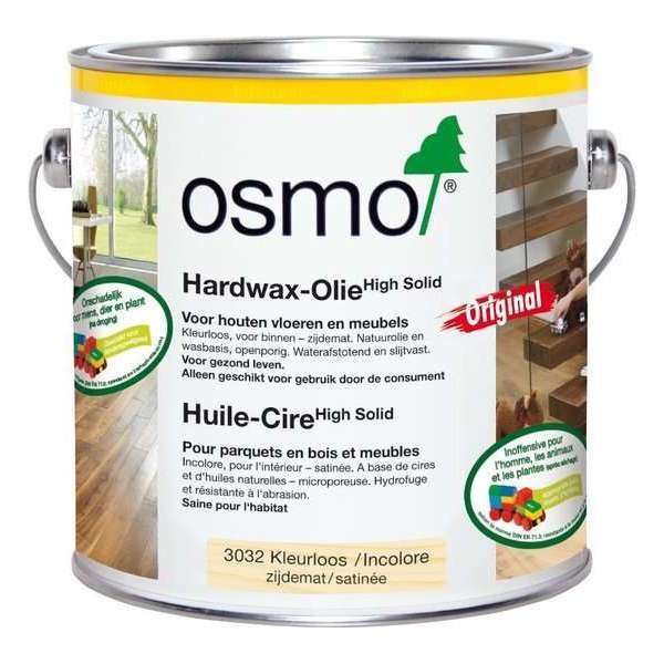 Osmo Hardwaxolie 3032 Zijdemat - 0,125 Liter Osmo Hardwaxolie 3032 Zijdemat - 0,125 Liter