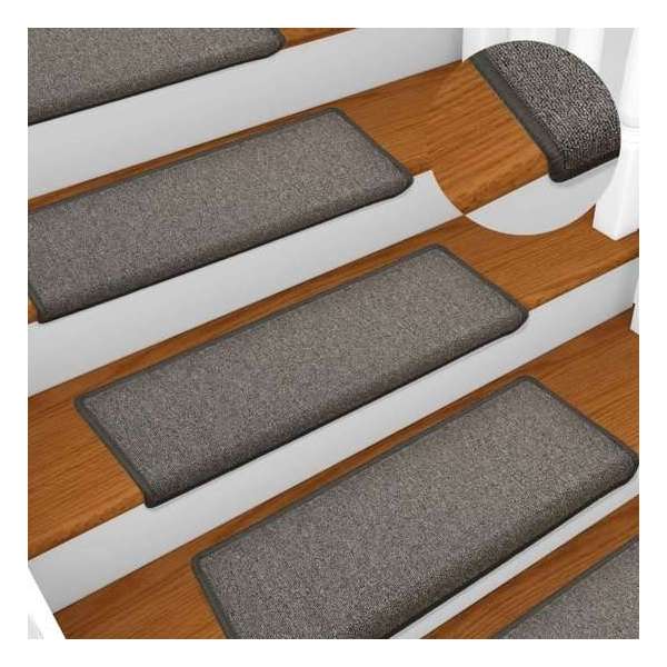 vidaXL Trapmatten 15 st 65x25 cm donkergrijs VDXL_134568 vidaXL Trapmatten 15 st 65x25 cm donkergrijs VDXL_134568