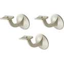 3 STUKS HERMETA LEUNINGHOUDERS HOL M8 ALU F2 3501-02