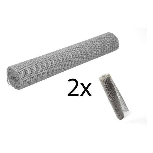 2x Non Slip Grip mat – Grijs – 30x150cm | Niet Klevende Antislipmat Gaas Patroon voor Bureaus en Keukenlades 2x Non Slip Grip mat – Grijs – 30x150cm | Niet Klevende Antislipmat Gaas Patroon voor Bureaus en Keukenlades