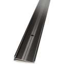 Aluminium trapprofiel - Mat Zwart RAL 9005 - Verzonken geboord - 14mm x 44,5mm x 3,00m