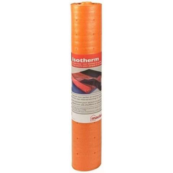 Ondervloer voor laminaat, Isotherm, 10m2 per rol, voor gebruik in combinatie met vloerverwarming of koeling Ondervloer voor laminaat, Isotherm, 10m2 per rol, voor gebruik in combinatie met vloerverwarming of koeling