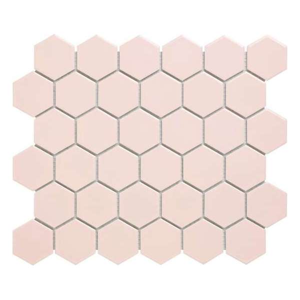0,91m² - Mozaïek Tegels badkamer en keuken - Barcelona Hexagon Roze 5,1x5,9 0,91m² - Mozaïek Tegels badkamer en keuken - Barcelona Hexagon Roze 5,1x5,9