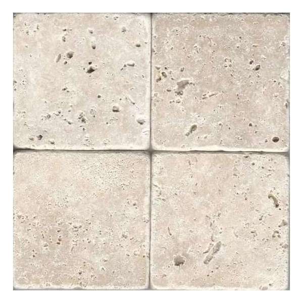 Progetto Natuursteen Antiek 30x30x1 cm prijs per verpakking van 1m² (11 stuks), travertino chiaro Progetto Natuursteen Antiek 30x30x1 cm prijs per verpakking van 1m² (11 stuks), travertino chiaro