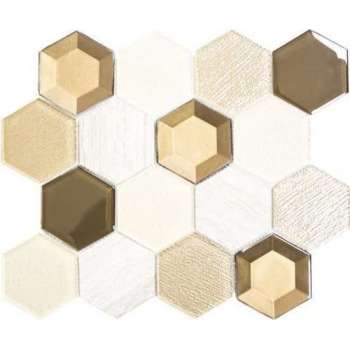 Mozaiektegel Beige Mix - 26.5 x 30.5 cm