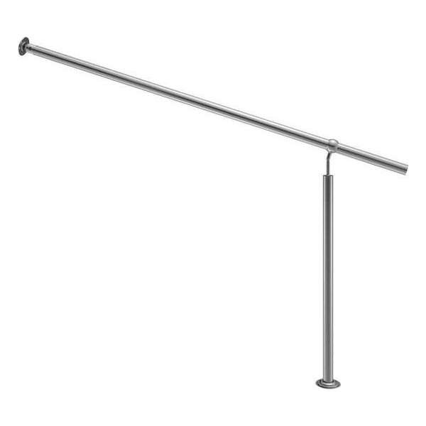 Monzana edelstaal trapleuning 160 cm balustrade - binnen en buiten – leuning Monzana edelstaal trapleuning 160 cm balustrade - binnen en buiten – leuning