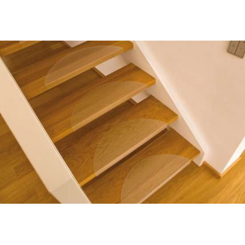 Transparante trapbeschermer halve maan 60x26 cm. Polycarbonaat