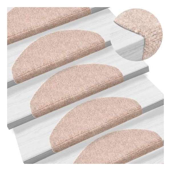 vidaXL Trapmatten zelfklevend 5 st 65x21x4 cm naaldvilt bruin vidaXL Trapmatten zelfklevend 5 st 65x21x4 cm naaldvilt bruin