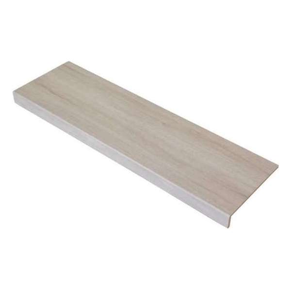 Traprenovatie overzettrede met neus | Laminaat | Lichtgrijs Eiken | 100 x 30 cm Traprenovatie overzettrede met neus | Laminaat | Lichtgrijs Eiken | 100 x 30 cm