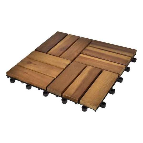 Terrastegels - Acacia hardhout en kunststof - 30 x 30 cm - 20 st Terrastegels - Acacia hardhout en kunststof - 30 x 30 cm - 20 st