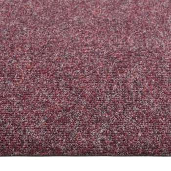 vidaXL Tapijttegels 20 st 5 m² donkerrood