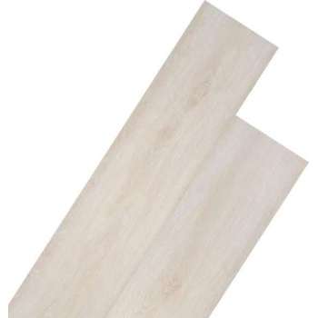 Vloerplanken 5,26 m² 2 mm PVC klassiek wit eiken