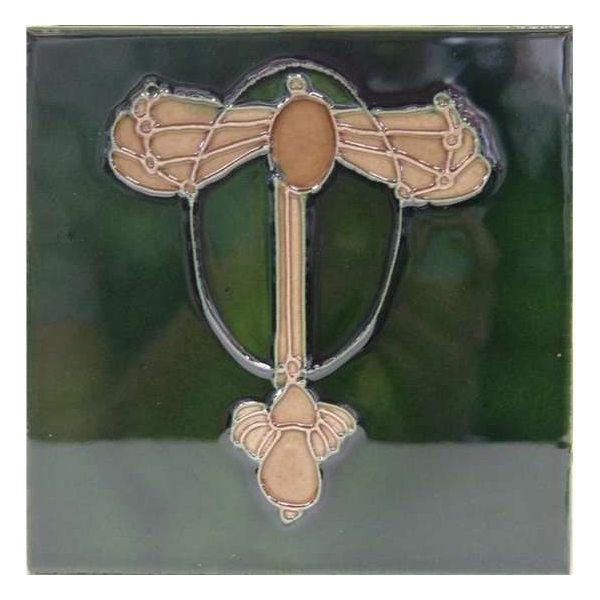 Keramische tegels - Art Nouveau tegel Libelle - Set van 10 Keramische tegels - Art Nouveau tegel Libelle - Set van 10
