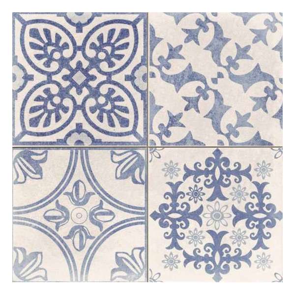 1.37m² - Vloer- en Wandtegels Skyros Blanco Decor - 44,2x44,2 cm 1.37m² - Vloer- en Wandtegels Skyros Blanco Decor - 44,2x44,2 cm