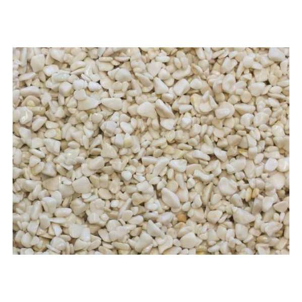 Marmersplit of marmerkorrels 2-4mm wit 5kg verpakking Marmersplit of marmerkorrels 2-4mm wit 5kg verpakking