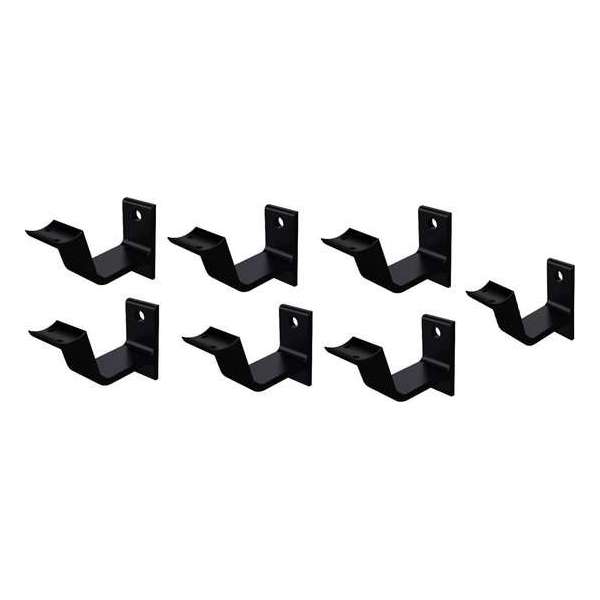 Leuninghouder zwart - Keilboutbevestiging - Hol zadel Hermeta - 3553-18 - 7 stuks Leuninghouder zwart - Keilboutbevestiging - Hol zadel Hermeta - 3553-18 - 7 stuks