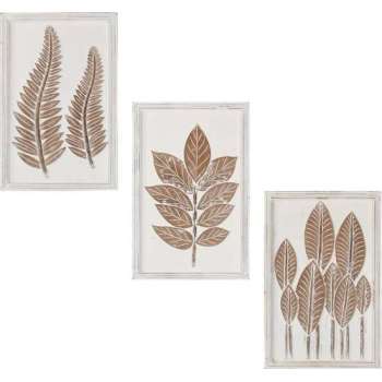 vidaXL Wandpanelen 3 st handgesneden 40x60x1.5 cm MDF