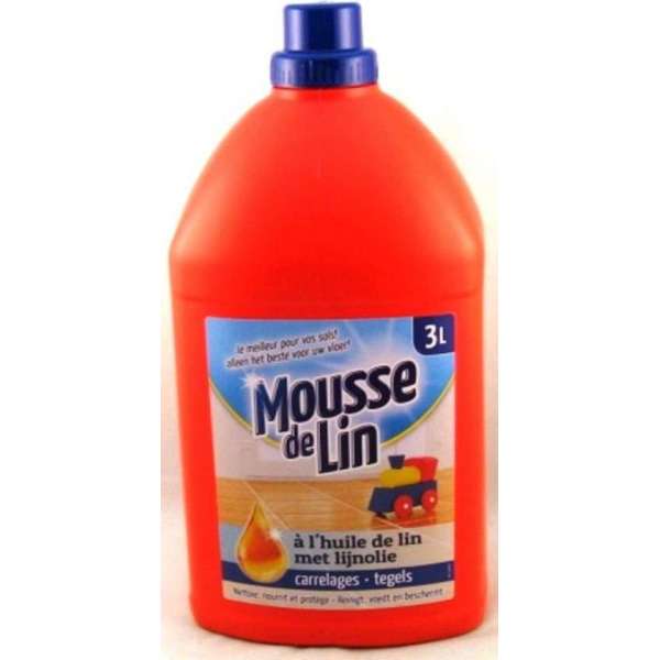 Mousse de Lin Tegelreiniger met lijnolie - 3 liter Mousse de Lin Tegelreiniger met lijnolie - 3 liter
