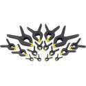 Nylon lijmklemmen set - 16 delig