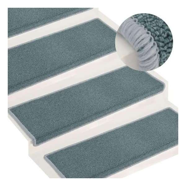 vidaXL Trapmatten 15 st 65x25 cm blauw vidaXL Trapmatten 15 st 65x25 cm blauw