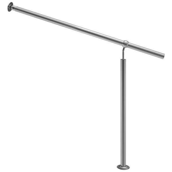 Monzana edelstaal trapleuning 80 cm balustrade - binnen en buiten – leuning Monzana edelstaal trapleuning 80 cm balustrade - binnen en buiten – leuning