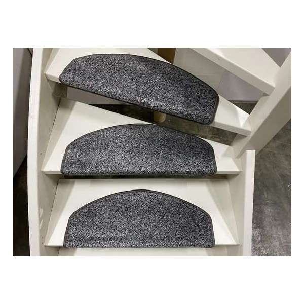 Trapmatten Roseau- 65 x 28 cm- Grijs- 15 stuks Trapmatten Roseau- 65 x 28 cm- Grijs- 15 stuks
