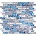 Natuursteen Mozaiek Grijs/Bluaw - 30 x 30 cm