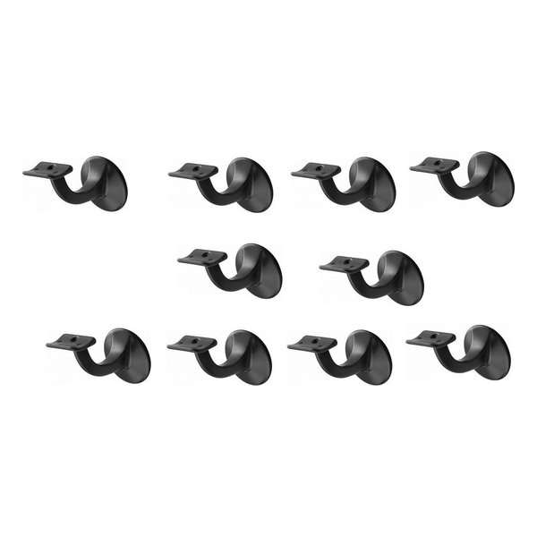 Leuninghouder zwart - Keilboutbevestiging- Hol zadel Hermeta - 3501-70 - 10 stuks Leuninghouder zwart - Keilboutbevestiging- Hol zadel Hermeta - 3501-70 - 10 stuks
