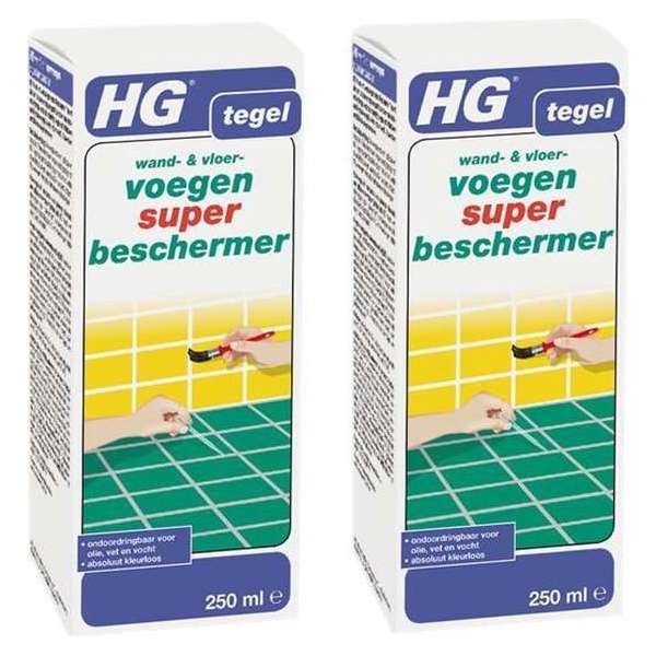 HG wand en vloervoegen super beschermer Dé optimale voegenbeschermer 250 ml - 2 Stuks !