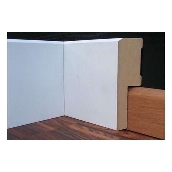 Overschilderbaar MDF Klassieke Plint 85x22 mm met uitsparing (12 m) Overschilderbaar MDF Klassieke Plint 85x22 mm met uitsparing (12 m)