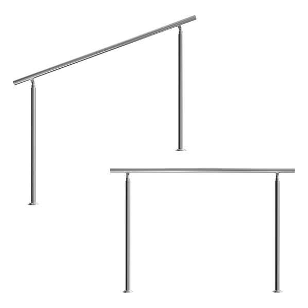 Monzana trapleuning edelstaal – 160 cm zonder spijlen - balustrade Monzana trapleuning edelstaal – 160 cm zonder spijlen - balustrade