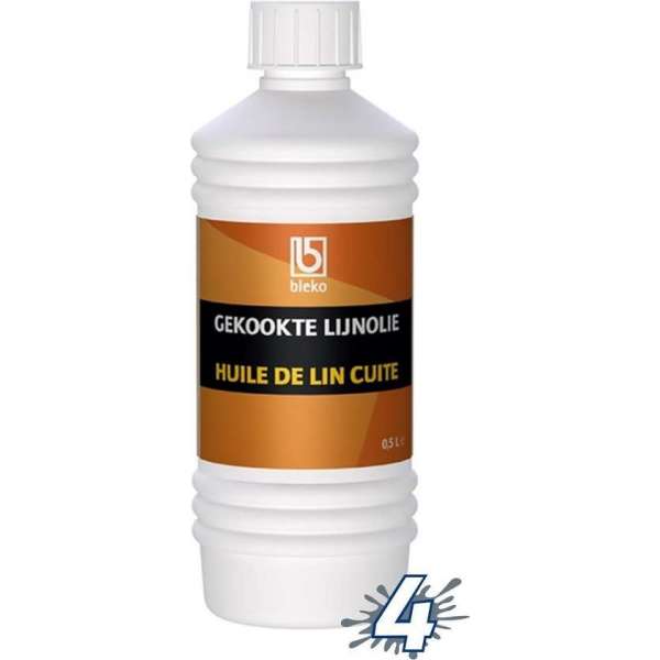 Bleko Gekookte Lijnolie 5 liter Bleko Gekookte Lijnolie 5 liter